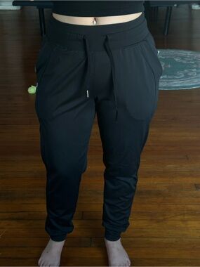 Black Women’s Drawstring Jogger Pants